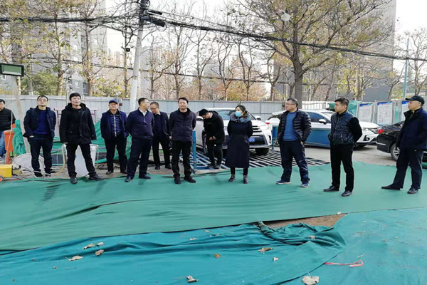 集團公司領導調(diào)研市政工程建設工作